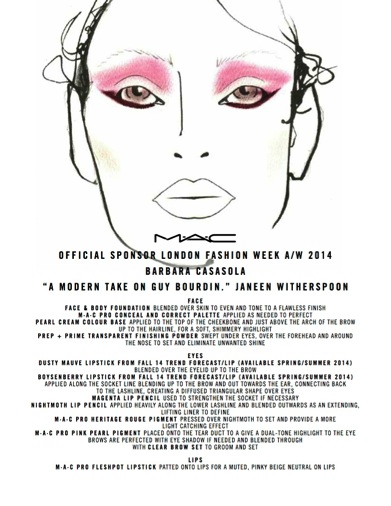 MAC Showcases Eclectic Beauty Looks at London Fashion Week on Feb 18