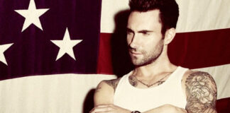 Hot Men In Music Adam Levine Flag