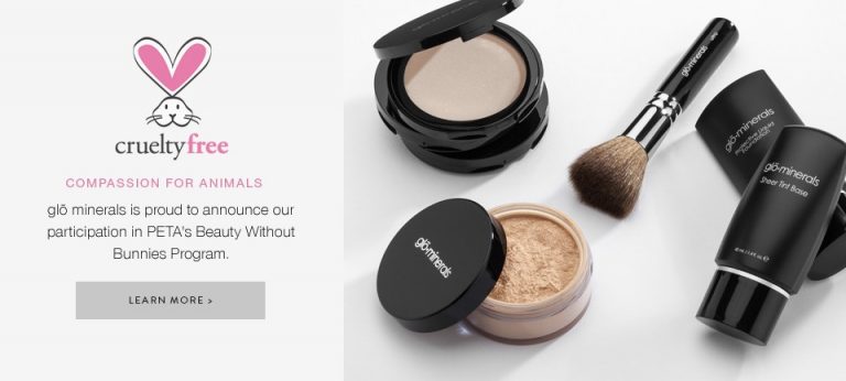 Glo Minerals Joins PETA’s Beauty Without Bunnies Program