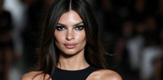 Emily Ratajkowskis Daring Little Black Dress Emily Ratajkowski Goes Braless in an LBD
