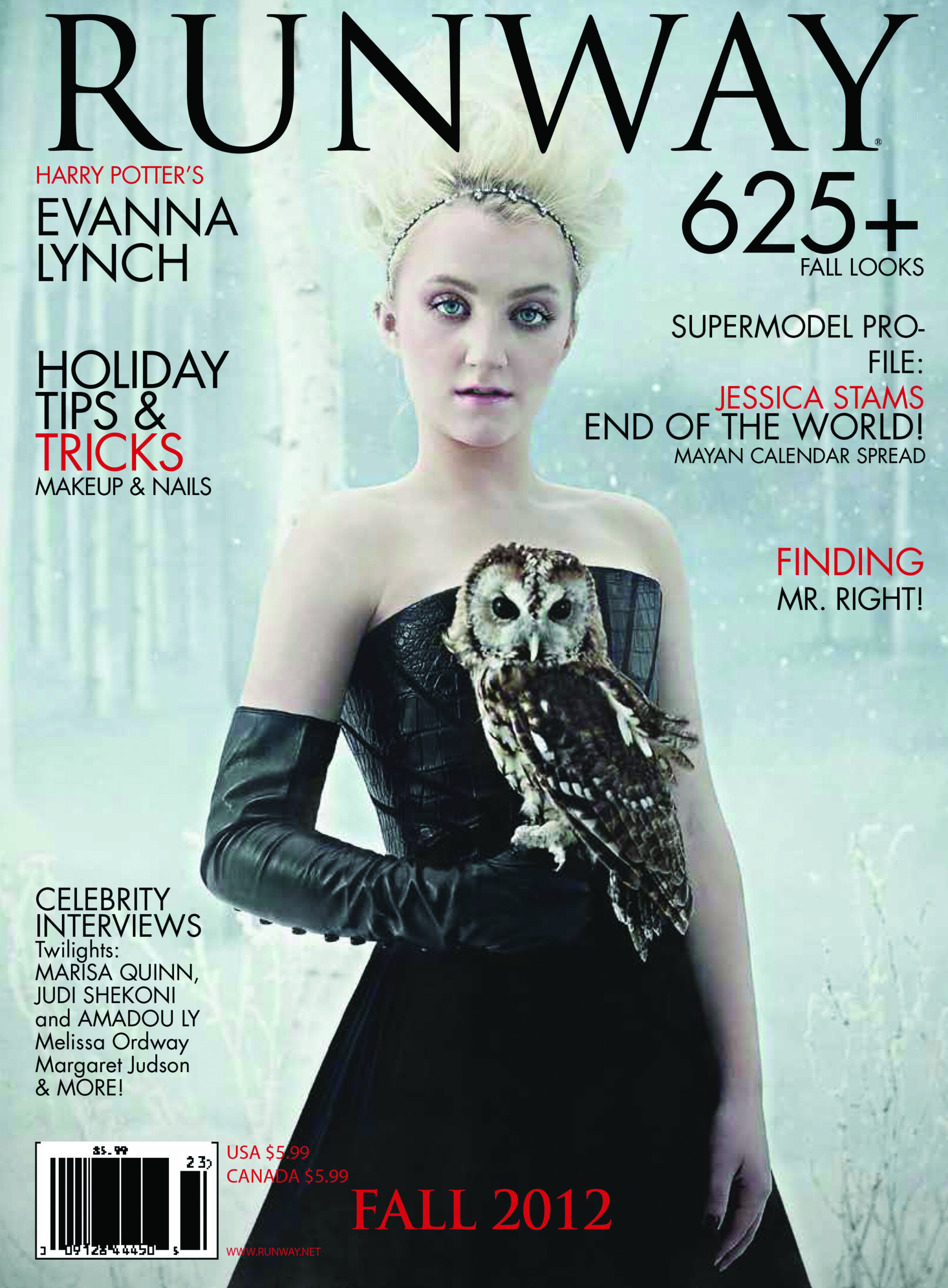 Runway Magazine with cover Evanna Lynch