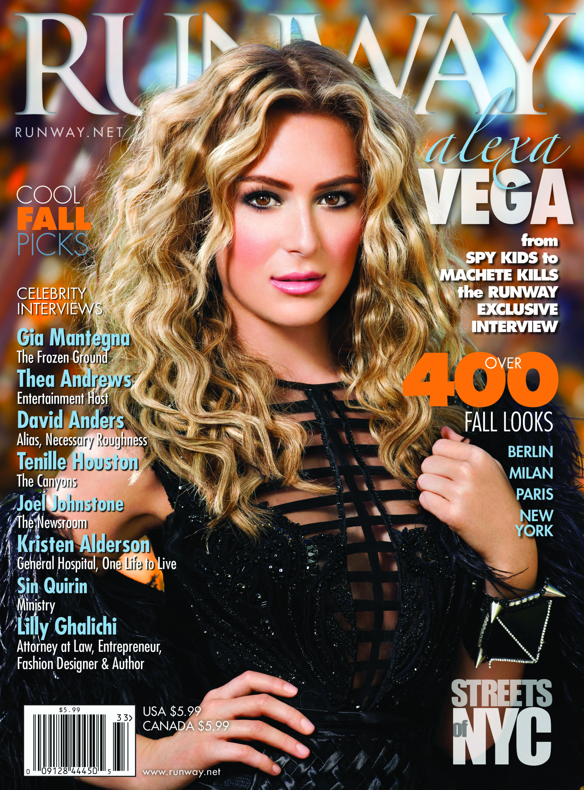 Runway Magazine Fall 2013 with cover Alexa Vega