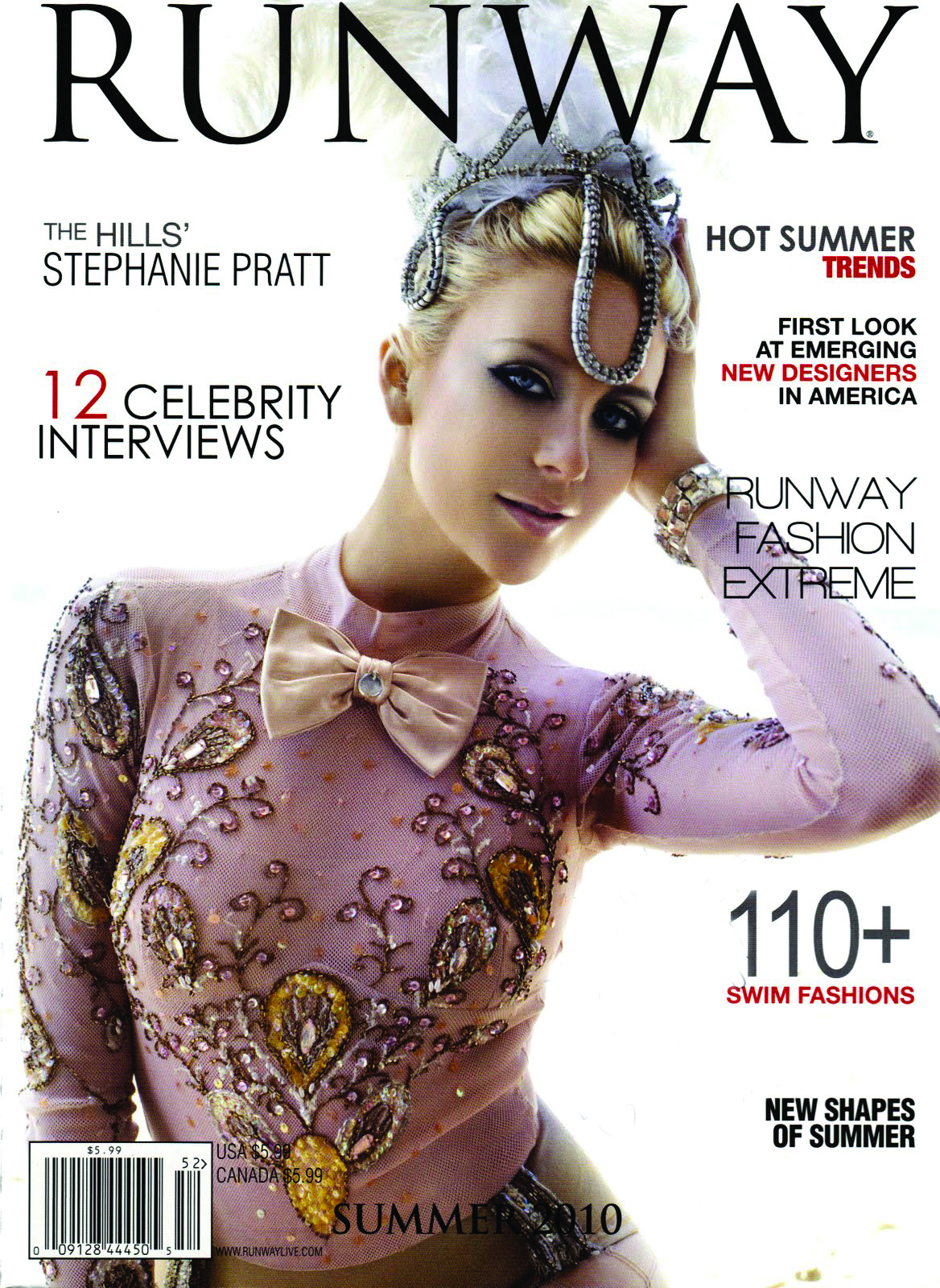 Runway Magazine Summer 2010 with cover Stephanie Pratt
