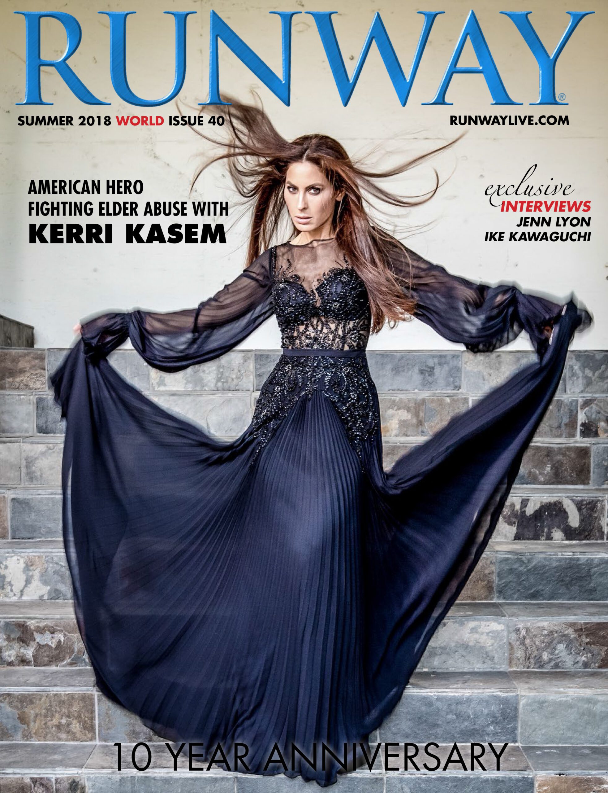 Runway Magazine Summer 2018 with cover Kerri Kasem