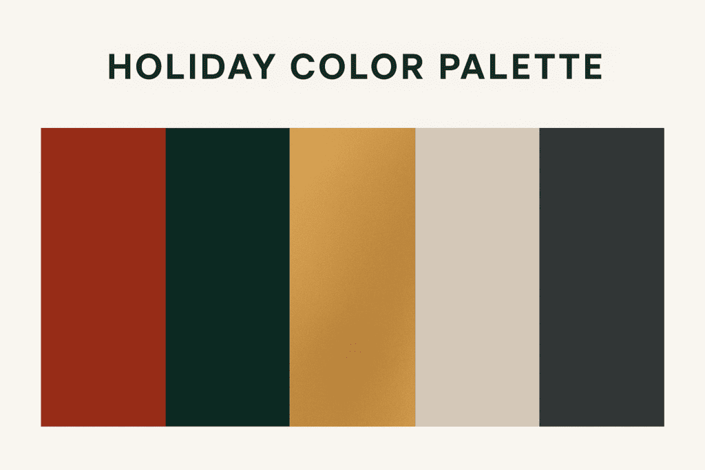 Runway Magazin eChristmas 2025 color palette