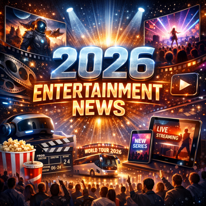 2026 Entertainment News Highlights and Must-Watch Events Illustration of 2026 Entertainment News: Must-Watch Movies, Shows, Tours and Streaming Events