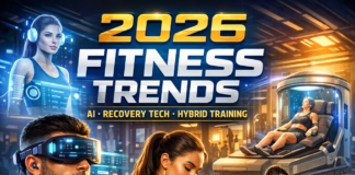 2026 Fitness Trends: Tech & Hybrid Training at Gold’s Gym 2026 fitness trends at Gold's Gym showing AI personalization, recovery tech, and hybrid training options