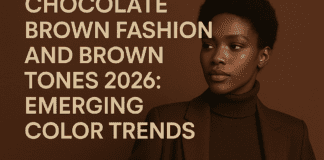 Illustration of Chocolate Brown Fashion and Brown Tones 2026: Emerging Color Trends