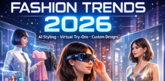 Illustration of Fashion Trends 2026: AI Personalized Styling, Virtual Try-Ons, Custom Designs