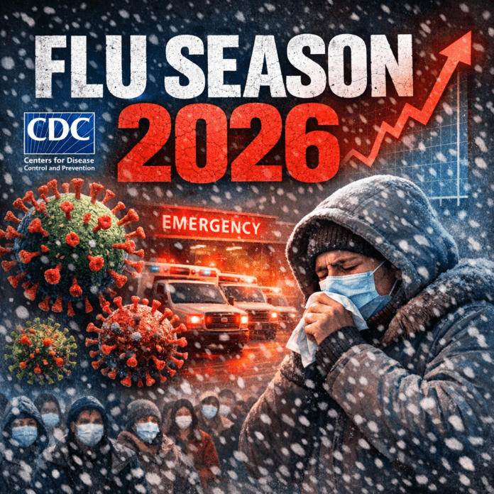 Flu Season 2026: CDC Warns Record Cases Haven’t Peaked — Featured image Illustration of Flu Season 2026: CDC Warns Record Cases Haven’t Peaked