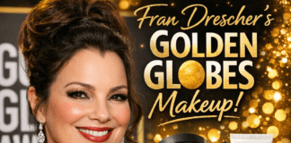 Fran Drescher Golden Globes makeup illustration for Fran Drescher’s Golden Globes Makeup: Laura Geller Products on Amazon