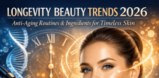 Longevity Beauty Trends 2026: Anti-Aging Routines Illustration of Longevity Beauty Trends 2026: Anti-Aging Routines, Ingredients for Timeless Skin