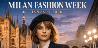 Maya Hawke walks the runway in a chic tailored look at Milan Men's Fashion Week January 2026