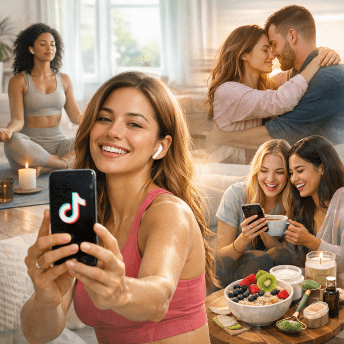 Illustration of TikTok Trends Among Women: Wellness, Lifestyle, and Relational Storytelling Report