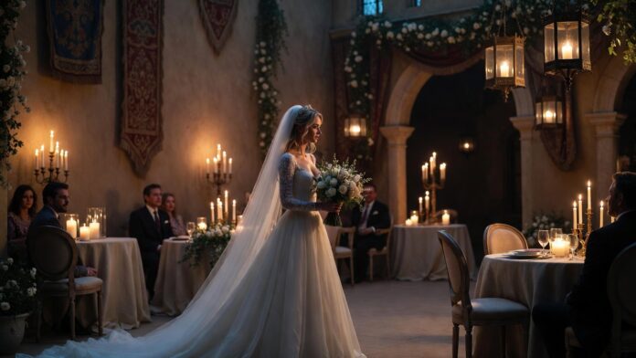 Hunter King Marries Chris Copier in Medieval-Themed Wedding