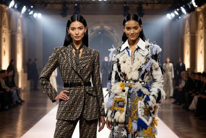 Maria Grazia Chiuri Fendi Debut and Meryll Rogge at Marni