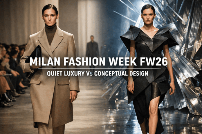 Milan Fashion Week Fall Winter- Quiet Luxury vs Conceptual Design
