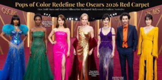 Pops of Color Redefine the Academy Awards Red Carpet 2026 Pops of Color Redefine the Academy Awards Red Carpet 2026