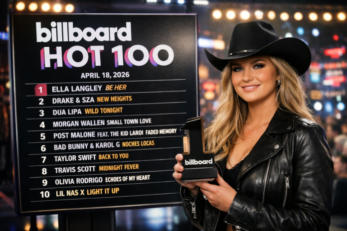 Ella Langley Holds Strong at No. 1 - Billboard Hot 100 April Top 10