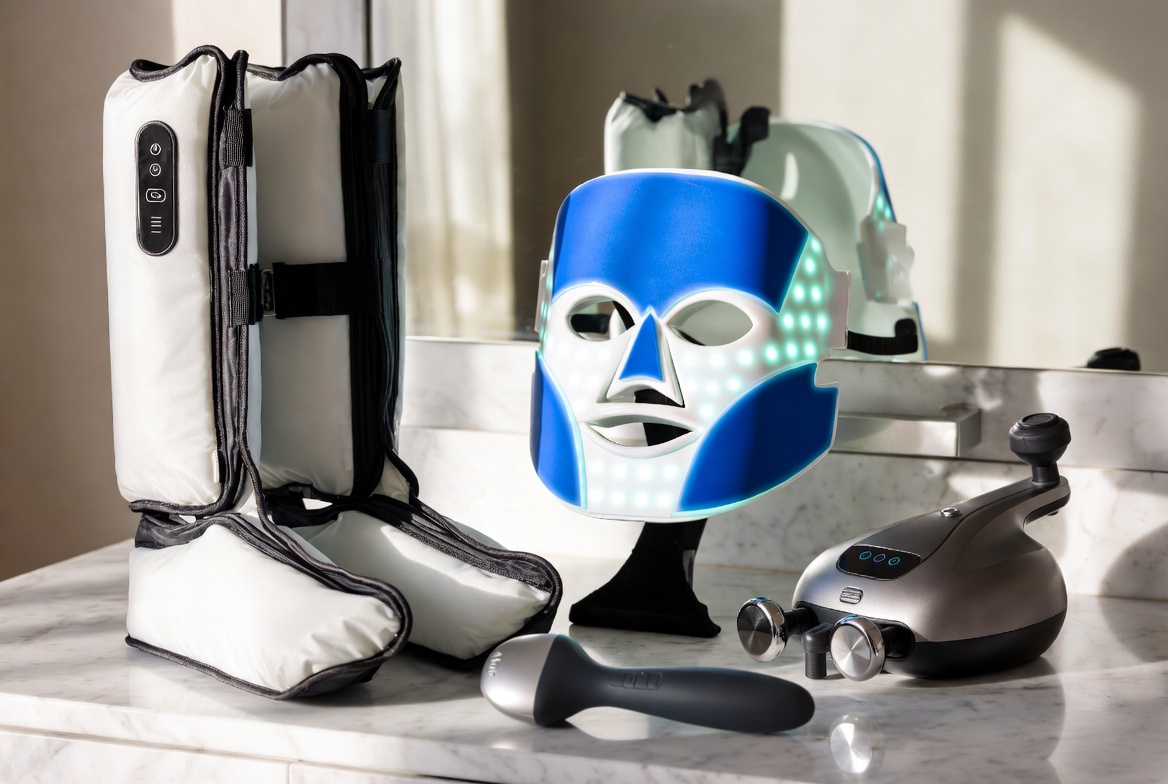 Recovery Tech Is the New Beauty Frontier — Compression, Heat, and Percussive Devices Enter Skincare