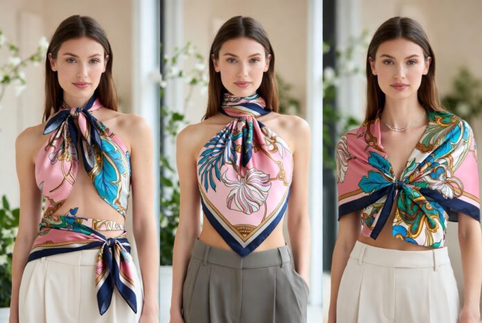 Scarf dressing Defines Spring- Most Intelligent Fashion Trend