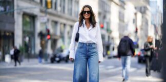 Wide-Leg Cropped Jeans Are Back — Katie Holmes Wide-Leg Cropped Jeans Are Back