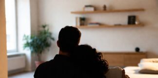 Couple sharing a calm emotional conversation representing intimacy rebuilding in relationships