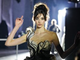 Editorial fashion image inspired by Alex Consani’s rise as a Gen Z supermodel in modern luxury fashion