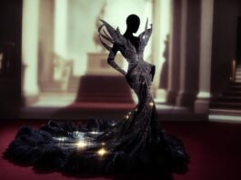 Editorial fashion image inspired by Beyoncé’s crystal couture gown at the 2026 Met Gala