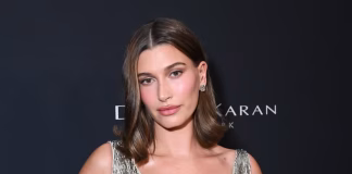 Hailey Bieber Metallic Gown- Liquid Glamour Trend 2026