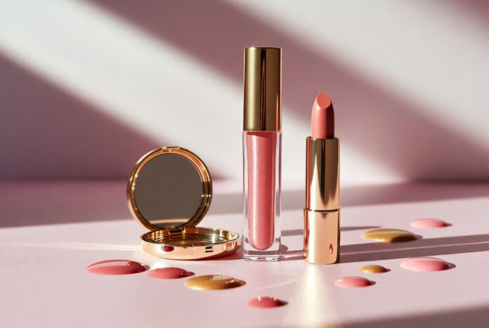Laneige vs Summer Fridays Lip Care Comparison Laneige Lip Sleeping Mask and Summer Fridays Lip Butter Balm in luxury beauty editorial styling