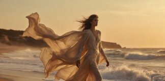 Apple Martin’s Chloé Campaign Sparks Fashion’s New Model Era Wide shot of a packed premium movie theater auditorium with glowing screen light representing summer movies 2026 and Hollywood's biggest box office comeback season since the pandemic
