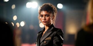 Luxury tennis-core inspired celebrity fashion look influenced by Zendaya’s Challengers era